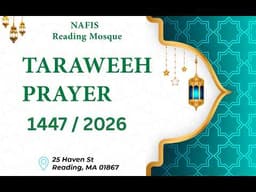 Taraweeh Prayer 1447/2026